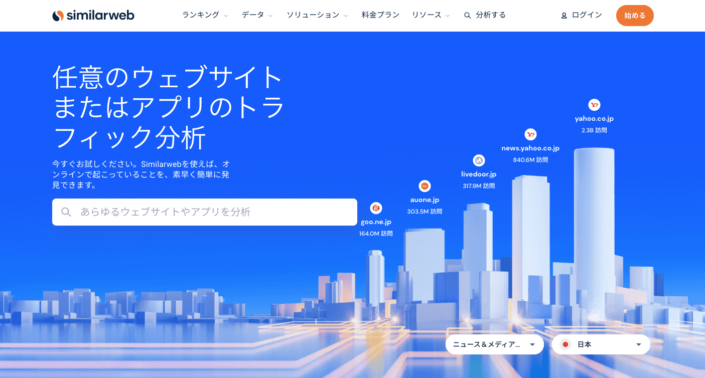 Similar Webホーム画面